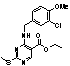 4-[[(3-氯-4-甲氧基苯基)甲基]氨基]-2-甲硫基-5-嘧啶羧酸乙酯